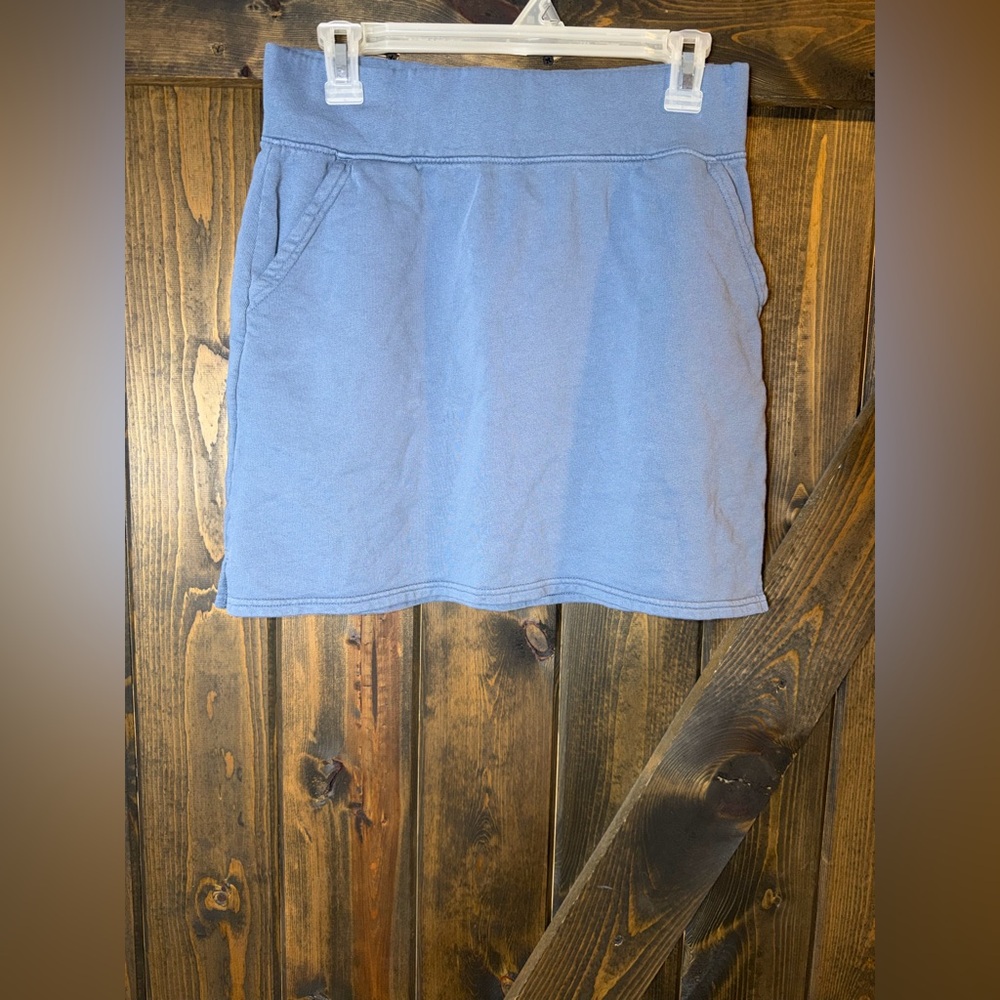 Pact Blue Casual Pocket Skirt